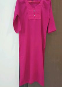 Vibrant Pink Kurti Top