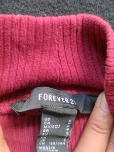 Burgundy Long Sleeve Top
