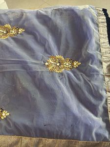Elegant Embroidered Saree