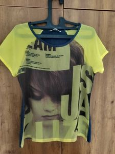 Stylish Printed Georgette Women's Top (Size: L