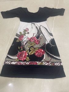 Floral Print Short Sleeve Dress