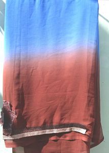 Beautiful Ombre Embellishments saree 💙✨