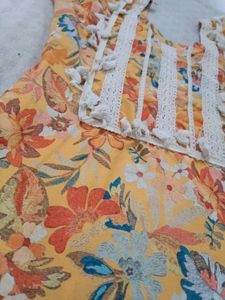 Yellow Floral Kurta
