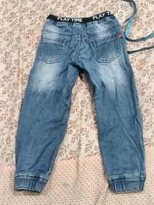 Boy's Denim Joggers