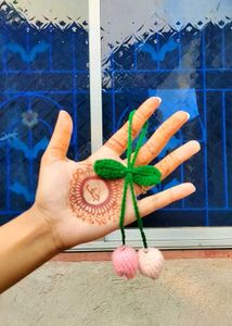 Crochet tulip Hair Tie