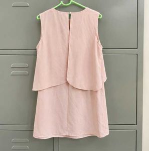 Elegant Pink Tiered Dress