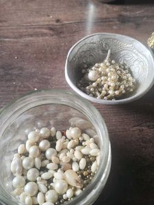 Pearl and Gold Tone pearls for diy