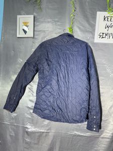 ZARA Men's Navy Quilted Jacket