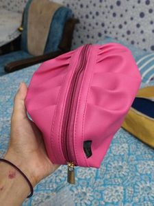 Chic Pink Makeup Pouch