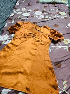 Satin princess Mini Dress