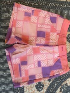 Retro Pink & Purple Patchwork Shorts