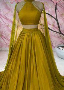 Elegant Mustard Yellow Lehenga Choli