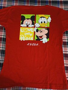 Red Mickey Mouse T-Shirt