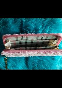 Cute Wallet For Girls With Pompom Design