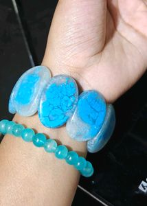 Blue Bracelet Set (Combo of 2)