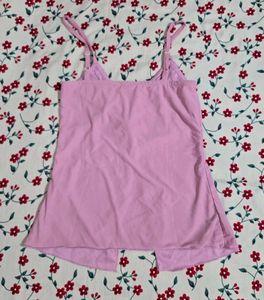 Cute Pink Ruched Cami Top