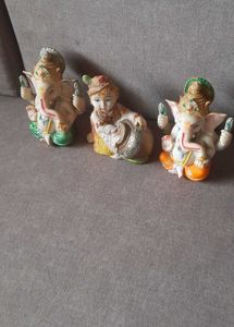 2 Lord Ganesha and one Balkrishna Idols