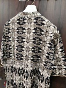 Elegant Printed Gawn Kurta with Mirror Work