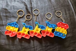 Fun Pop It Keychains pack of 5