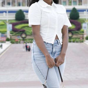 Elegant white top- stylish and versatile