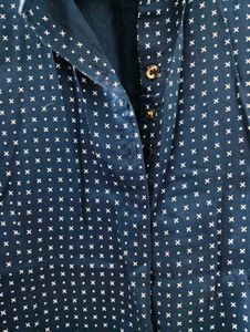 Stylish Blue Printed Shirt