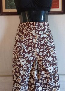 Floral Print Wide Leg Pants