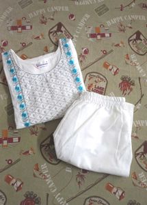 White Embroidered Kurta Set