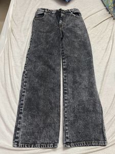 Faded Black Straight Fit Jeans