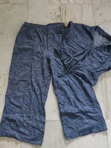 Blue Chambray Co-ord Set