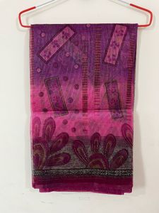 Beautiful Pink &amp; Purple Saree