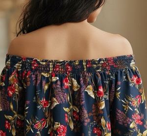 Floral Print Off-Shoulder Top