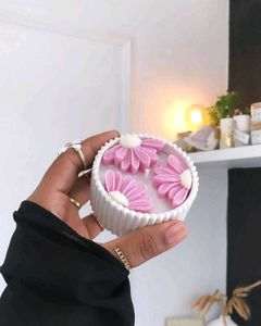 Daisy Candle Jar