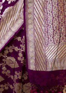 New purple Pattu Silk Heavy Saree
