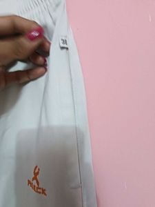 Men's White Track trousers