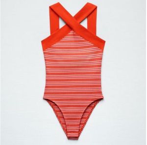 ZARA Striped Bodysuit prachi desai