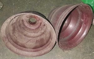 Vintage Burgundy Ceiling Fan Rod 1 Pcs &amp; Rooftop C