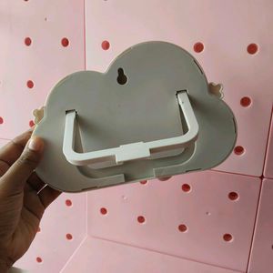 Cute Cloud Mirror with Shelf