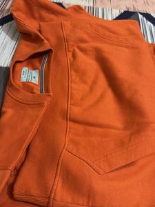Orange Sweatshirt with USA graphic
