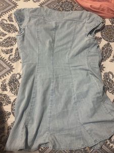 Zara denim mini dress