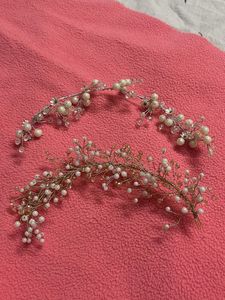 Elegant Beaded Hair Vines set of 2