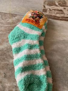 Cozy Striped Fuzzy Socks