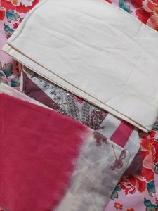 Elegant Chevron Print Kurta Set(unstitched)