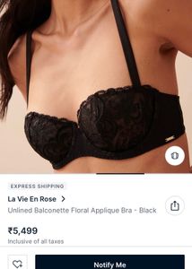 La Vie En Rose Floral Bra