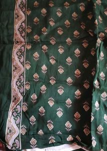 puff sleeves Green Floral Print Kurta