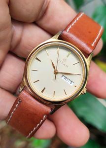 Titan Analog Watch with Leather Strap