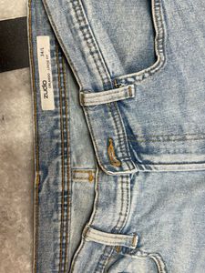 Light Wash Straight Leg Jeans