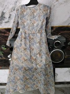 Boho Print Long Sleeve Dress