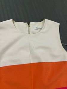 Color Block Sleeveless Dress