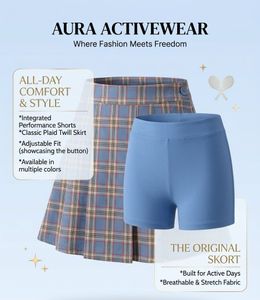 Tennis Court Pleat Skirt , 28-34 waist