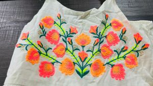 Embroidered White Sundress
